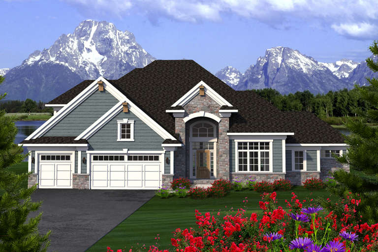 House Plan House Plan #20084 Front Elevation 