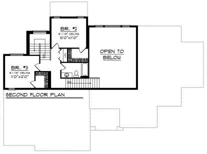 Second Floor for House Plan #1020-00106