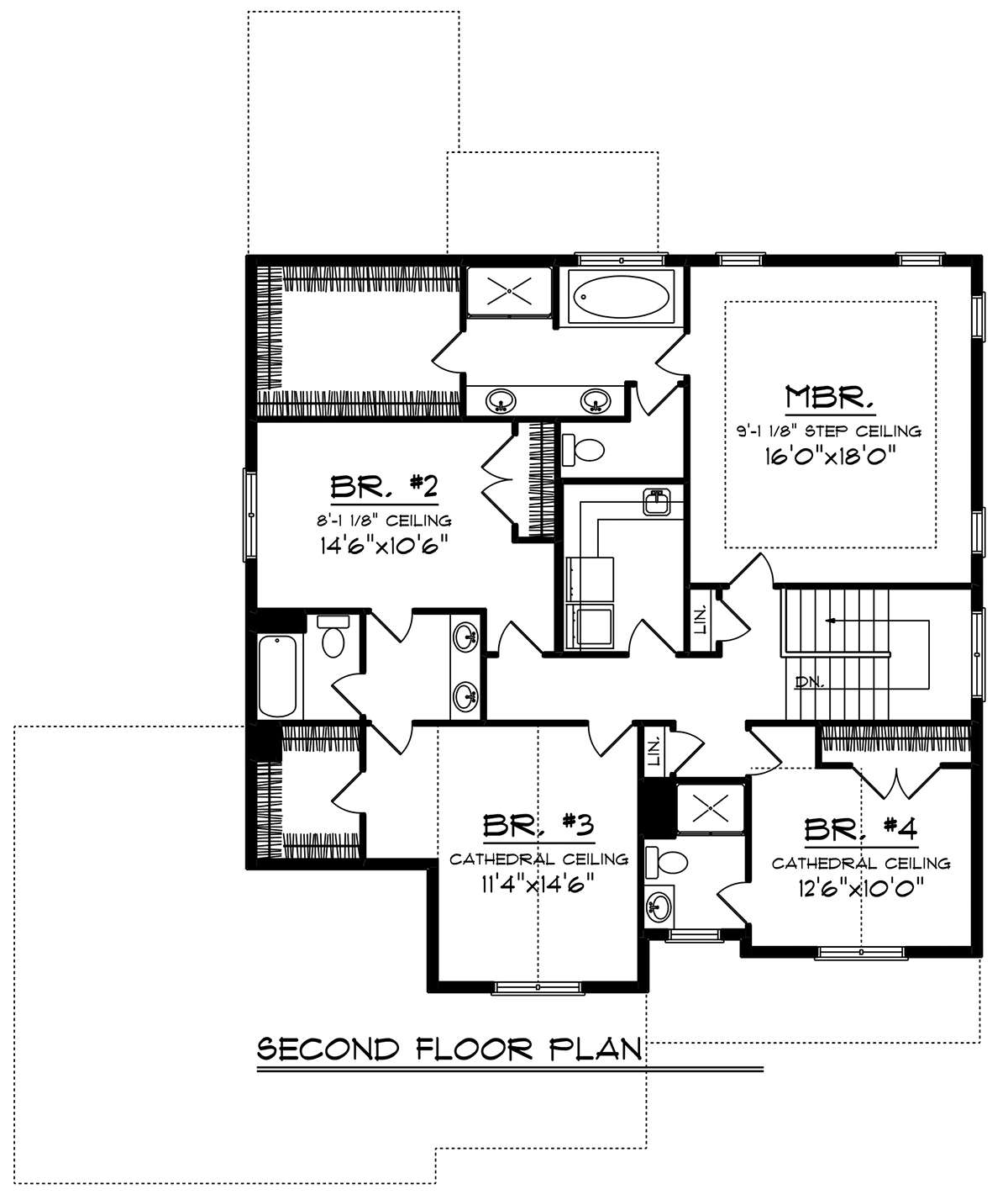 Second Floor for House Plan #1020-00110