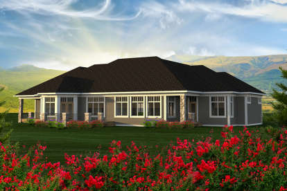Ranch House Plan #1020-00111 Elevation Photo