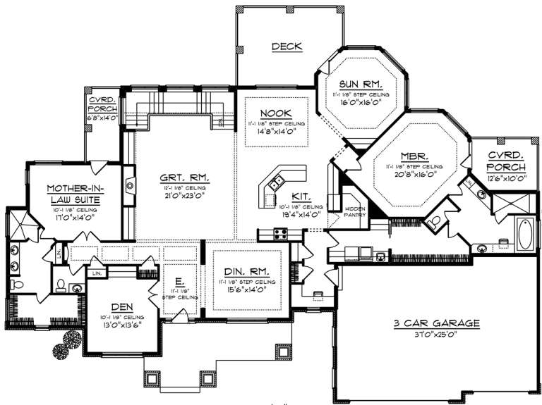House Plan House Plan #20090 Drawing 1