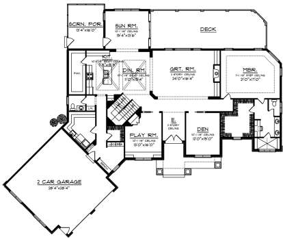 House Plan House Plan #20091 Drawing 1
