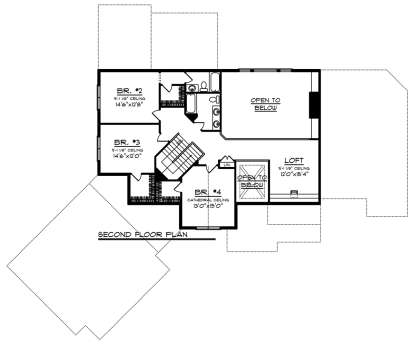Second Floor for House Plan #1020-00112