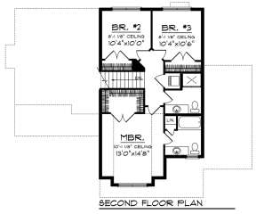 Second Floor for House Plan #1020-00115