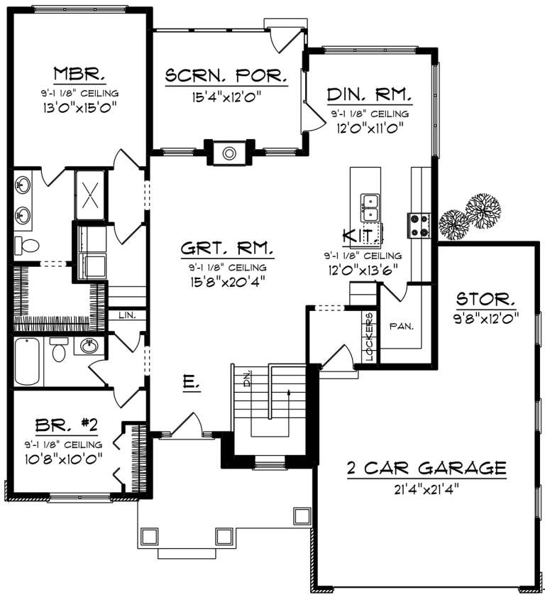 House Plan House Plan #20095 Drawing 1