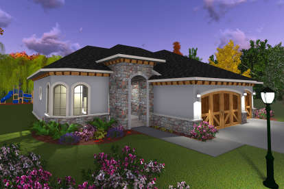 European House Plan #1020-00119 Elevation Photo