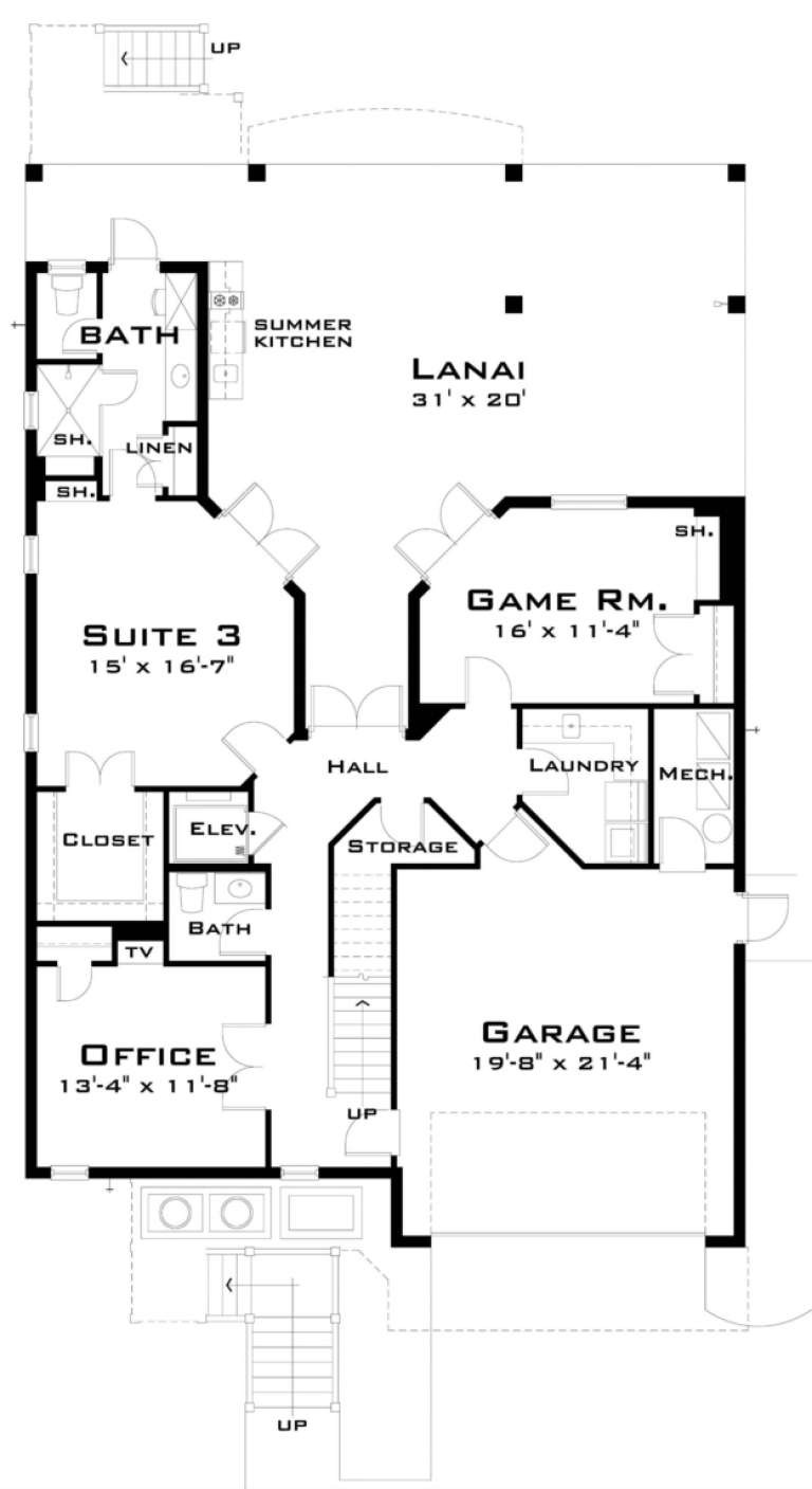House Plan House Plan #201 Drawing 1