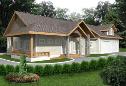 Northwest House Plan #039-00550 Elevation Photo