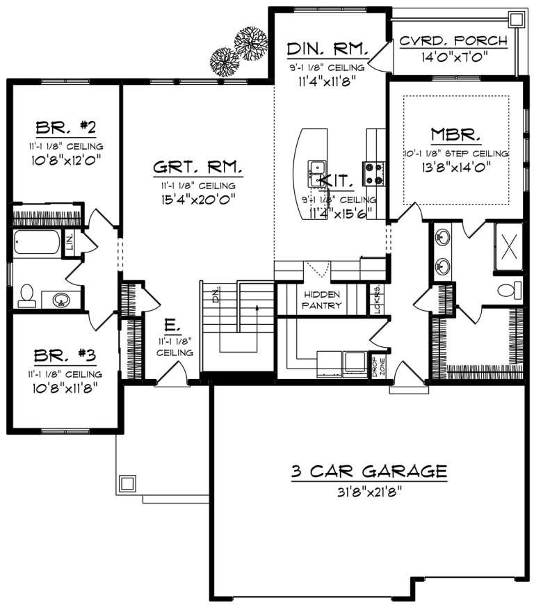 House Plan House Plan #20101 Drawing 1