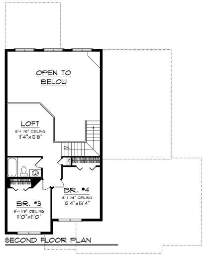 Second Floor for House Plan #1020-00125