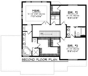 Second Floor for House Plan #1020-00126