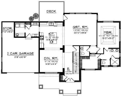 Main Floor for House Plan #1020-00128