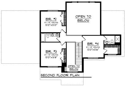 Second Floor for House Plan #1020-00128
