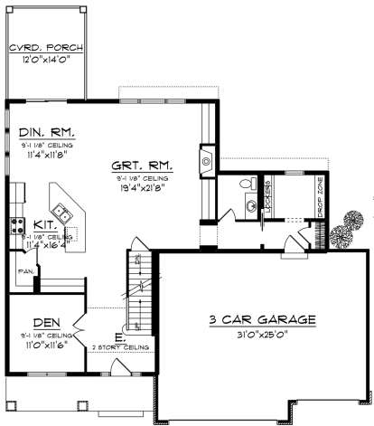 Main Floor for House Plan #1020-00129