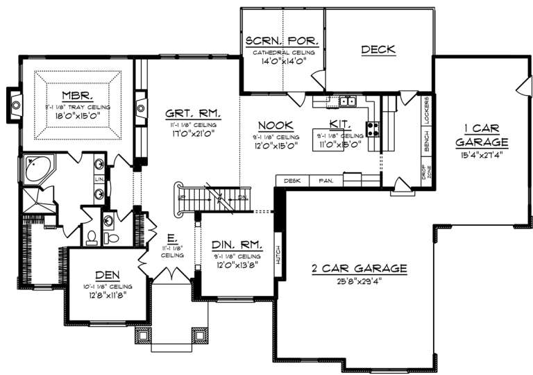 House Plan House Plan #20112 Drawing 1
