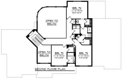 Second Floor for House Plan #1020-00133