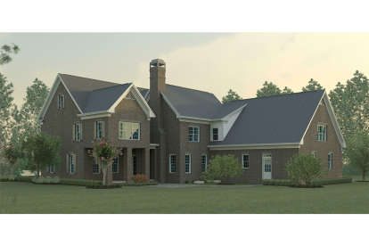Colonial House Plan #6082-00143 Elevation Photo