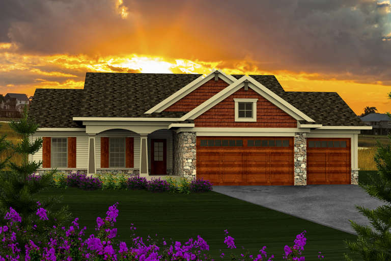 Craftsman House Plan #1020-00135 Elevation Photo
