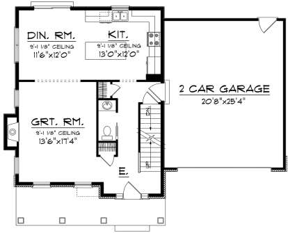 House Plan House Plan #20118 Drawing 1