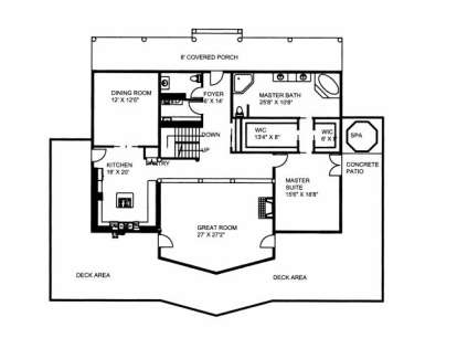 First Floor for House Plan #039-00551