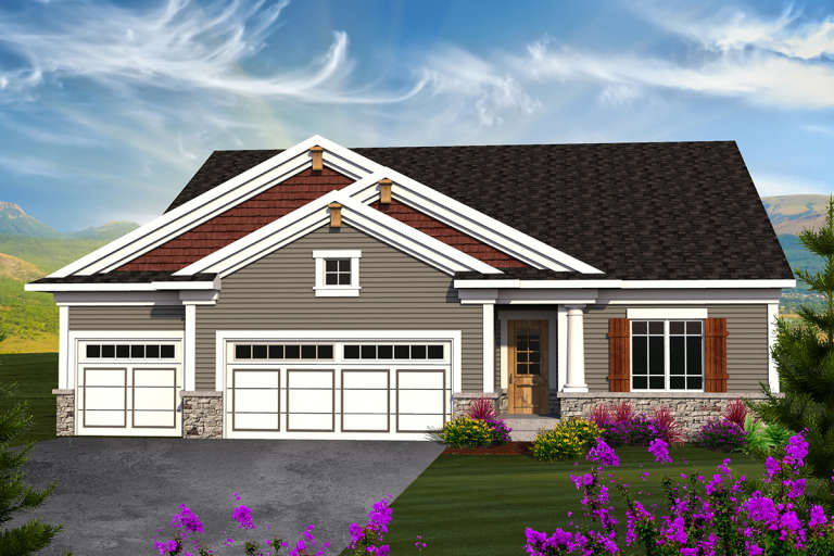 Craftsman House Plan #1020-00138 Elevation Photo