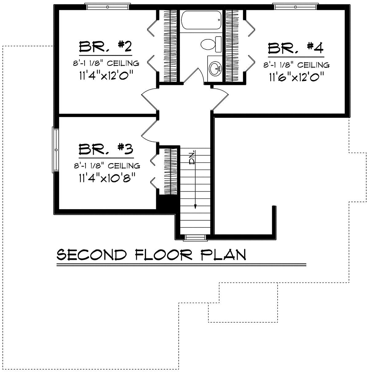 Second Floor for House Plan #1020-00139