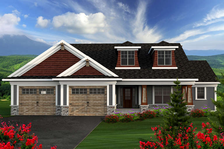Craftsman House Plan #1020-00140 Elevation Photo