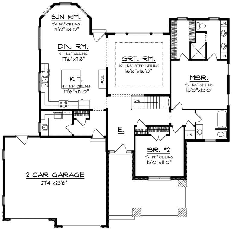 House Plan House Plan #20122 Drawing 1