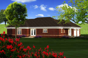 Ranch House Plan #1020-00141 Elevation Photo