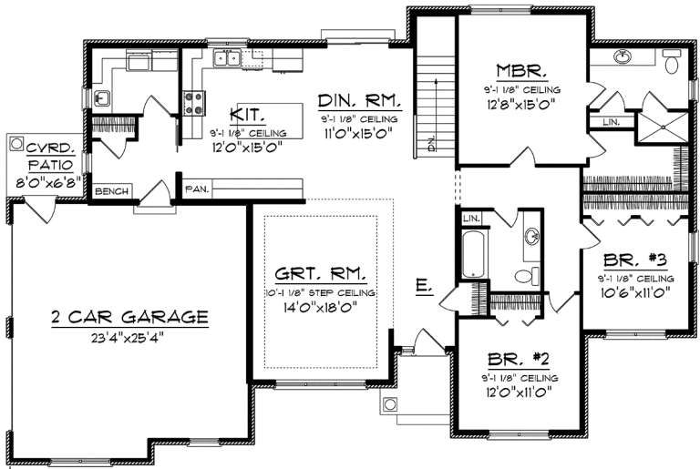 House Plan House Plan #20123 Drawing 1
