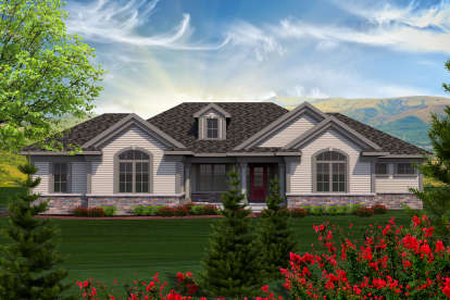 2 Bed, 2 Bath, 1943 Square Foot House Plan - #1020-00142