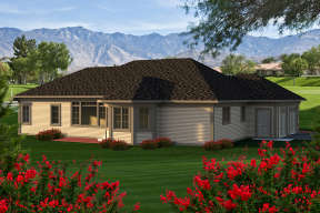 Ranch House Plan #1020-00142 Elevation Photo