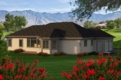 Ranch House Plan #1020-00142 Elevation Photo