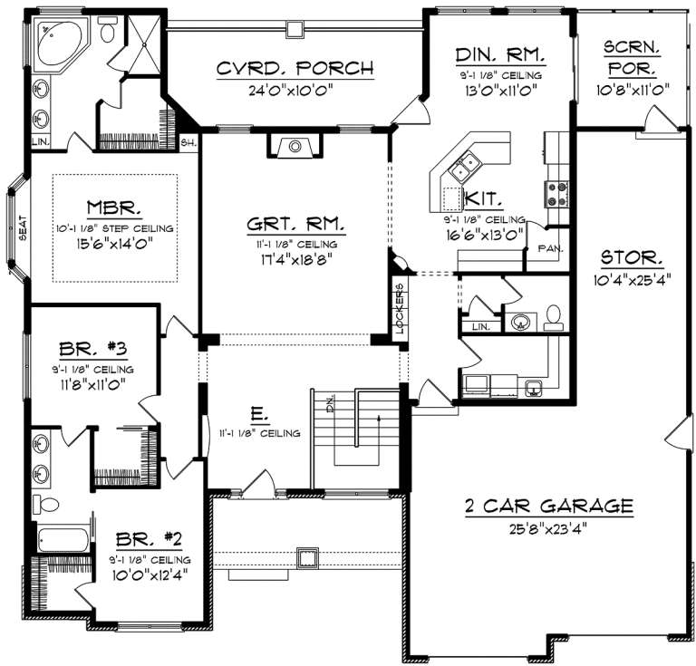 House Plan House Plan #20125 Drawing 1