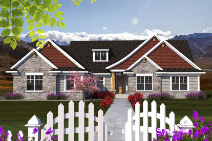 Ranch House Plan #1020-00144 Elevation Photo