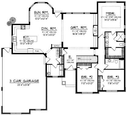 Main Floor for House Plan #1020-00144