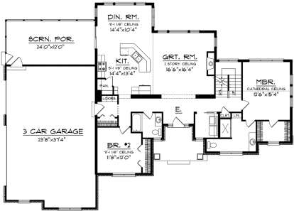 Main Floor for House Plan #1020-00145