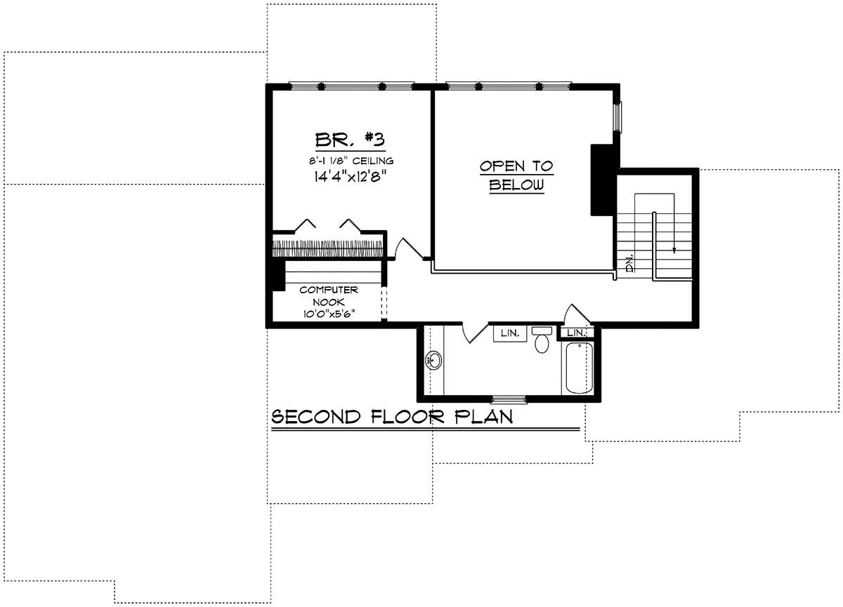 Second Floor for House Plan #1020-00145