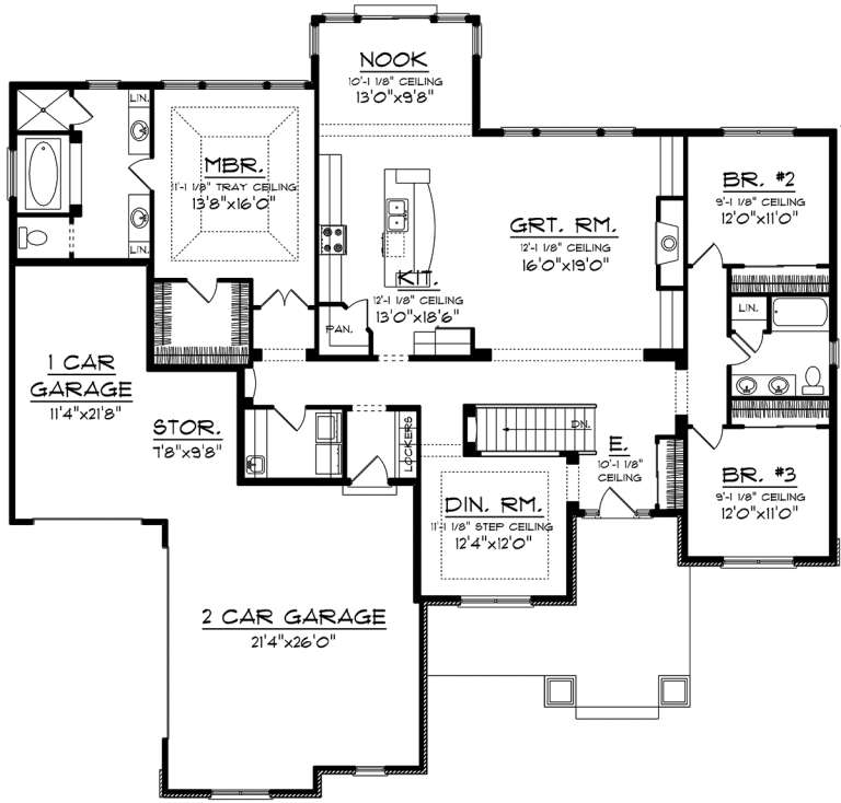 House Plan House Plan #20128 Drawing 1