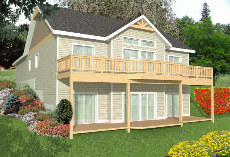 House Plan House Plan #2013 Rear Elevation