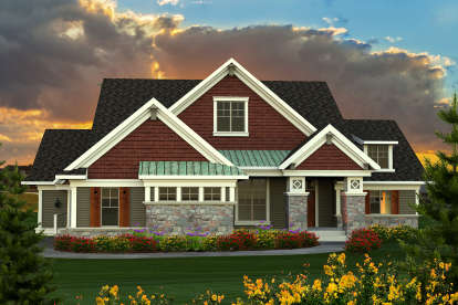 Ranch House Plan #1020-00148 Elevation Photo