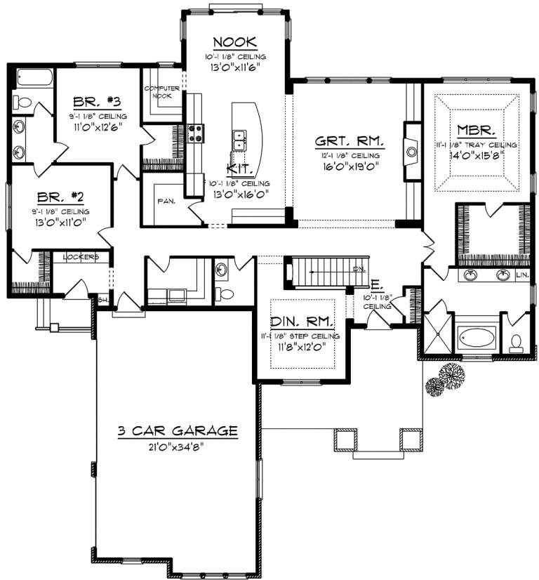 House Plan House Plan #20130 Drawing 1