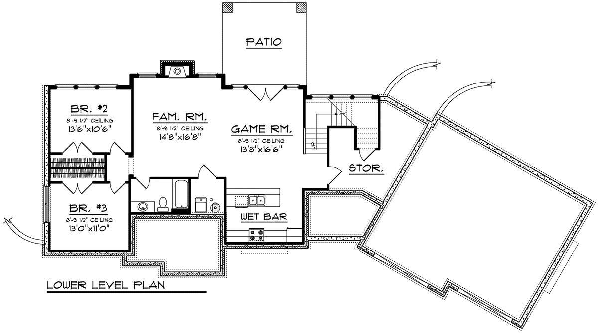 Basement for House Plan #1020-00149