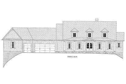 Lake Front House Plan #286-00082 Elevation Photo