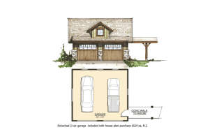 Mountain Rustic  House Plan #8504-00152 Elevation Photo