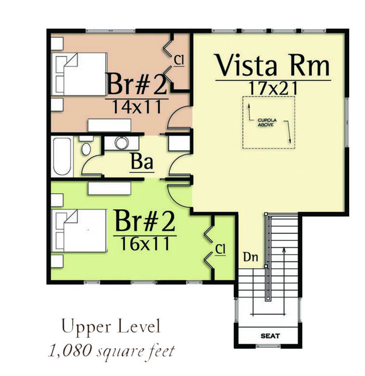 Upper Floor for House Plan #8504-00152