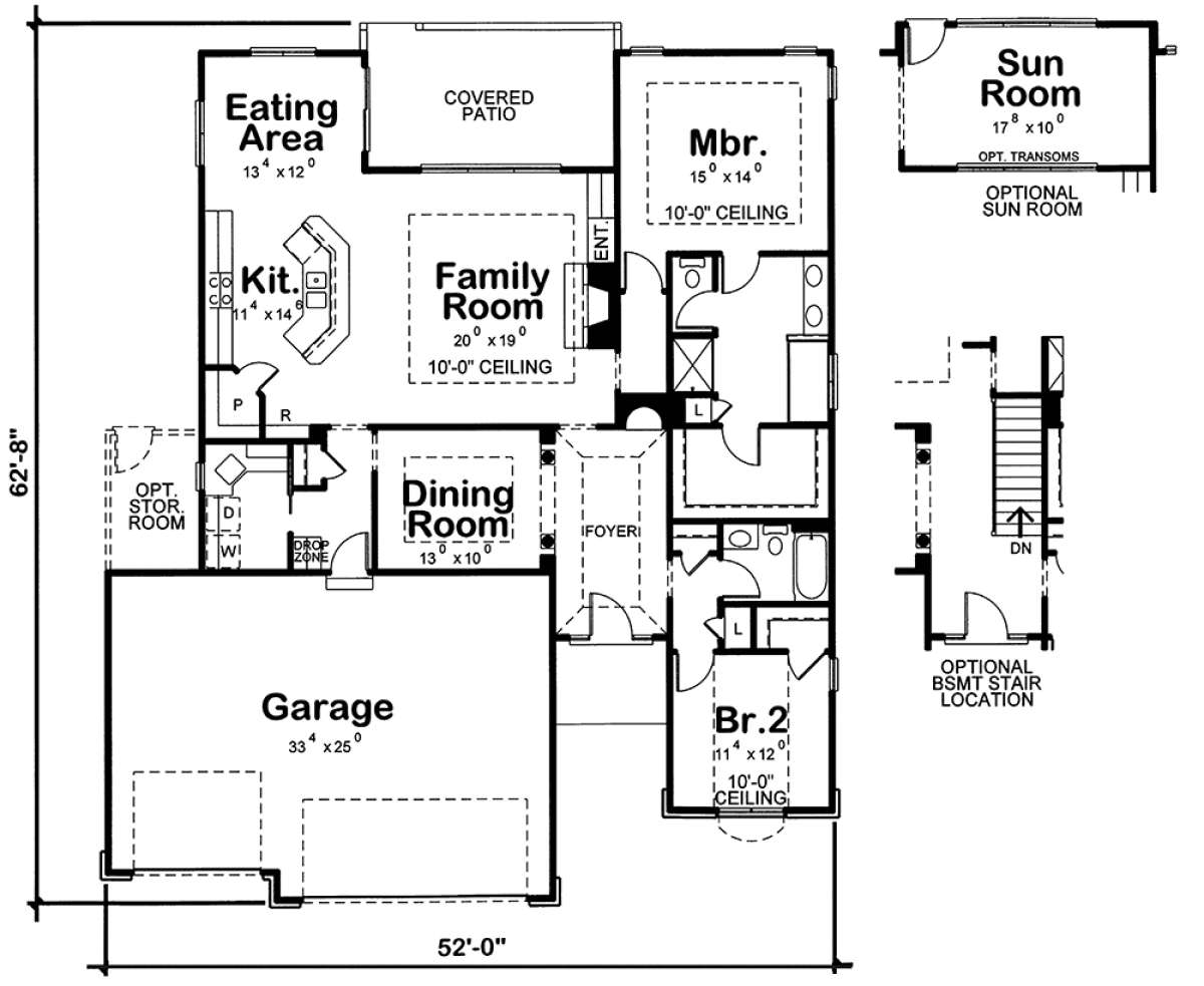 Main Level 1st floor for House Plan #402-01554