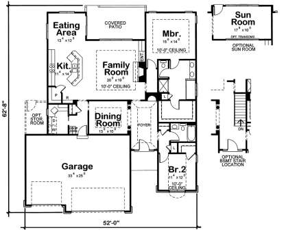 Main Level 1st floor for House Plan #402-01554