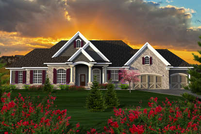 House Plan House Plan #20138 Front Elevation 