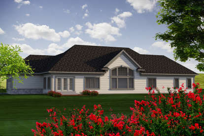 Ranch House Plan #1020-00153 Elevation Photo